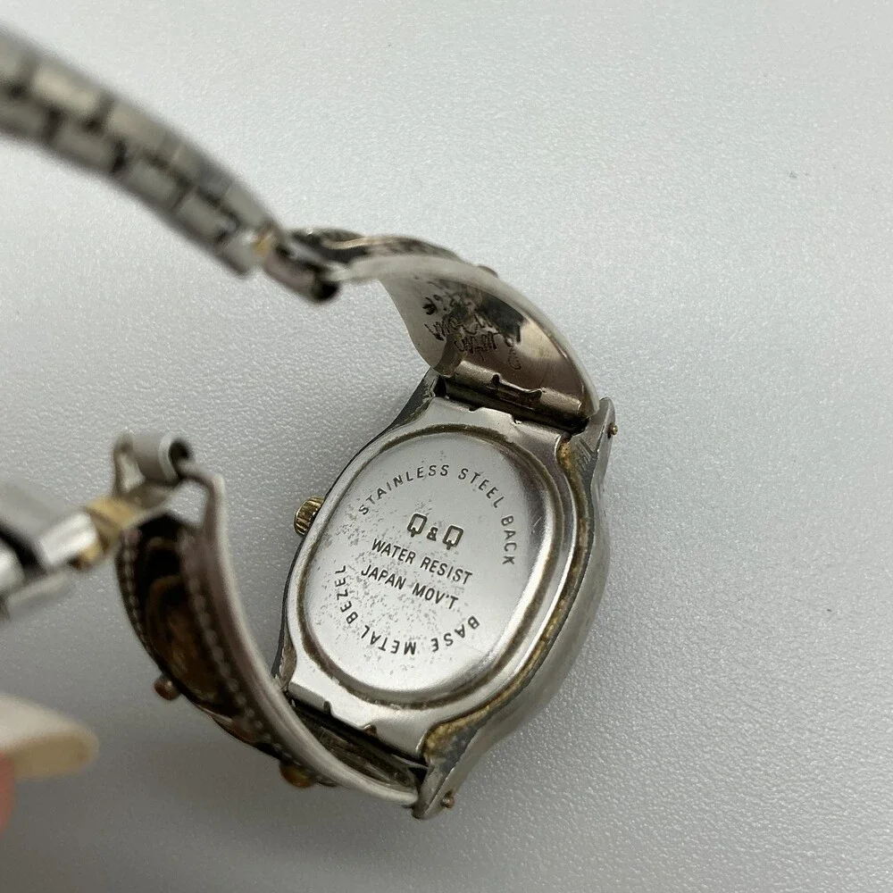 Q&Q Native American Sterling 12KGF Tips Womens Watch 21mm New Battery